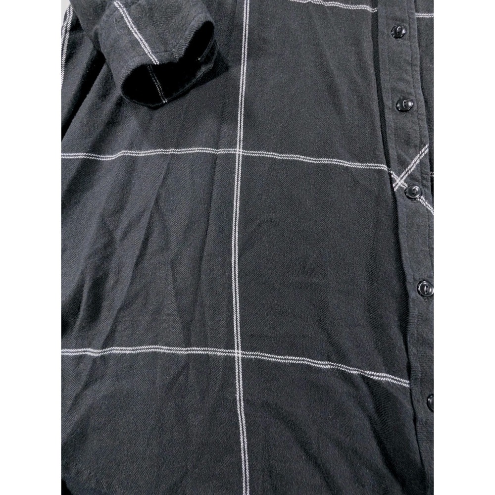 Athleta Trail to Town Dress Tunic Windowpane Womens XL Black/ Dove Flannel - Picture 5 of 12